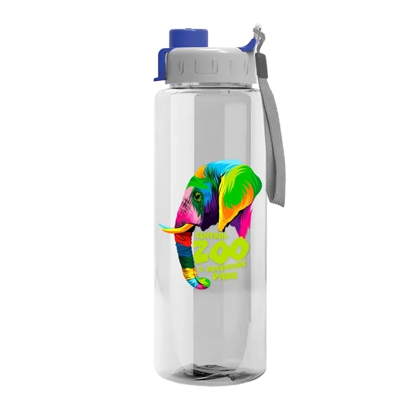 32 oz Transparent Sports Bottles with Quick Snap Drink-thru Lid... from ASI 40480 Koozie Group