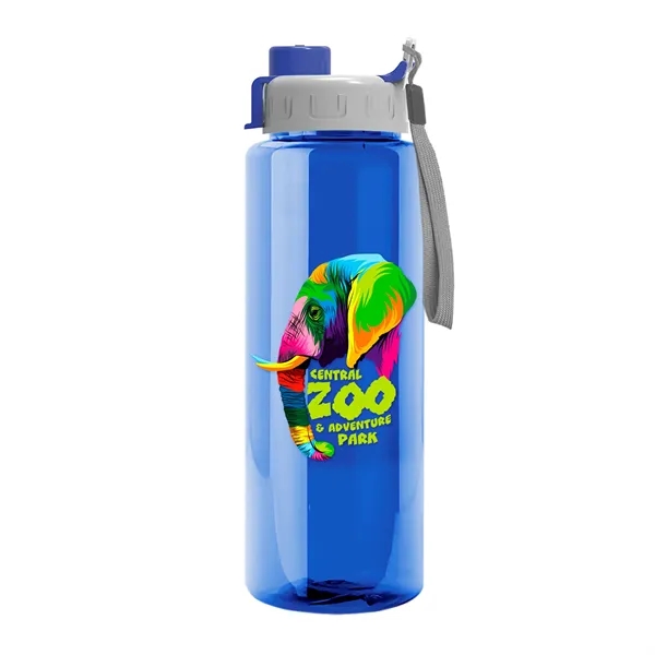 32 oz Transparent Sports Bottles with Quick Snap Drink-thru Lid... from ASI 40480 Koozie Group