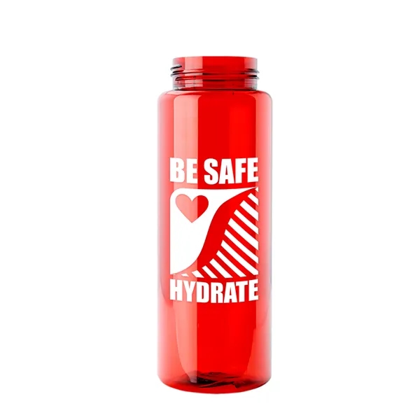 32 oz Transparent Sports Bottles with Quick Snap Drink-thru Lid... from ASI 40480 Koozie Group
