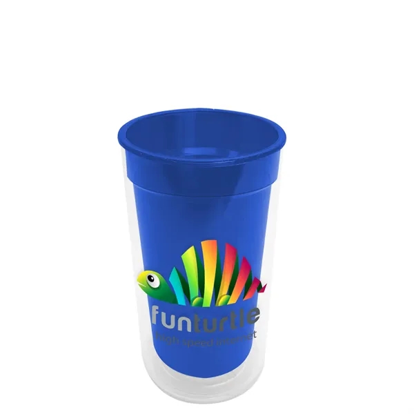 14 oz. Transparent Tumbler with 2-in-1 Flip and Straw lid. Top... from ASI 40480 Koozie Group