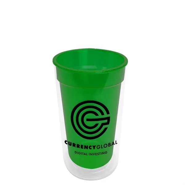 14 oz. Transparent Tumbler with 2-in-1 Flip and Straw lid. Top... from ASI 40480 Koozie Group