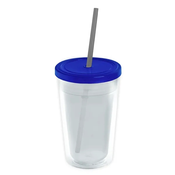 Garyline® Transparent Tumbler with Straw Lid and Full-Col...... from ASI 40480 Koozie Group