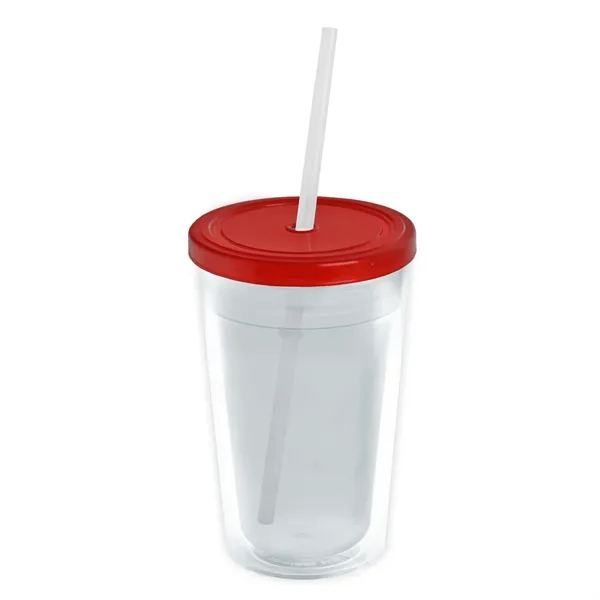 Garyline® Transparent Tumbler with Straw Lid and Full-Col...... from ASI 40480 Koozie Group