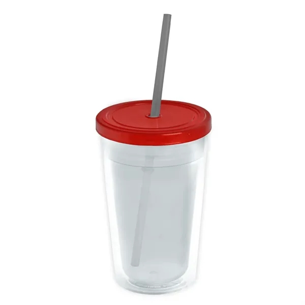 Garyline® Transparent Tumbler with Straw Lid and Full-Col...... from ASI 40480 Koozie Group