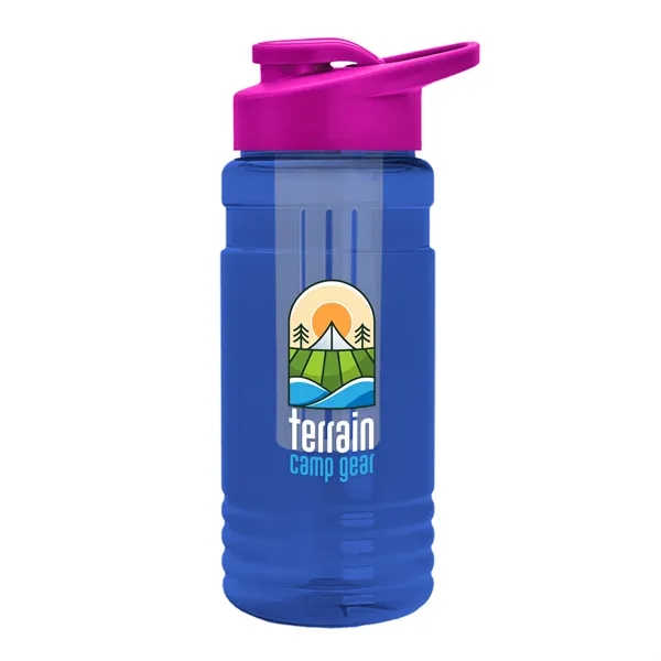 20 OZ. Transparent Bottle with Drink Thru Lid and Infuser... from ASI 40480 Koozie Group