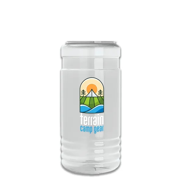 20 OZ. Transparent Bottle with Drink Thru Lid and Infuser... from ASI 40480 Koozie Group