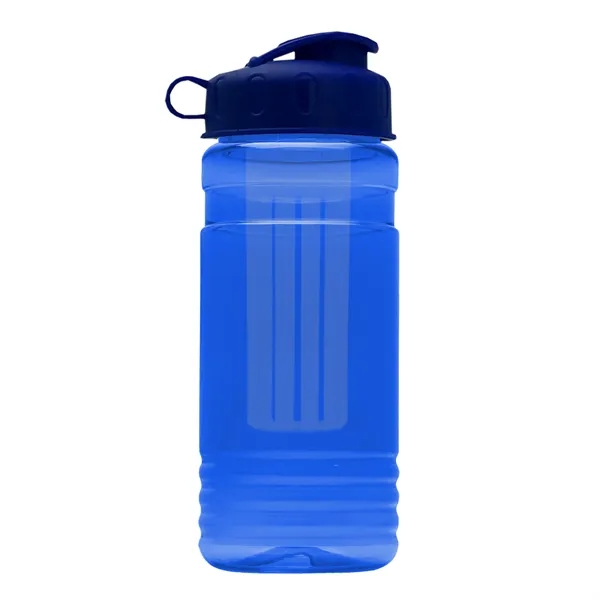 Transparent sports bottle, 20 oz. Straight-wall design with Flip Top Lid... from ASI 40480 Koozie Group