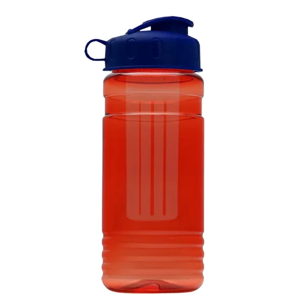 Transparent sports bottle, 20 oz. Straight-wall design with Flip Top Lid... from ASI 40480 Koozie Group