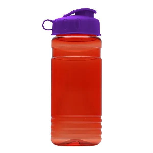 Transparent sports bottle, 20 oz. Straight-wall design with Flip Top Lid... from ASI 40480 Koozie Group