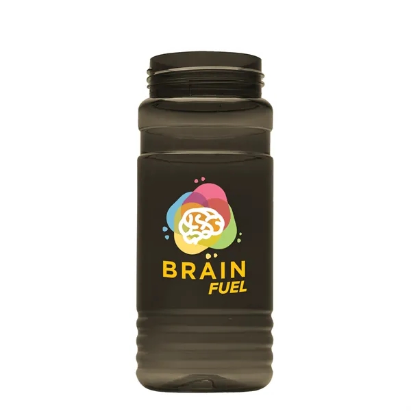 Transparent sports bottle, 20 oz. Straight-wall design with Flip Top Lid... from ASI 40480 Koozie Group