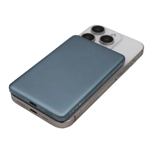 5,000mAh. 15 Watts. MagSafe-compatible. Combination wireless charger + power bank. Type-C... from ASI 62124 iClick, Inc.