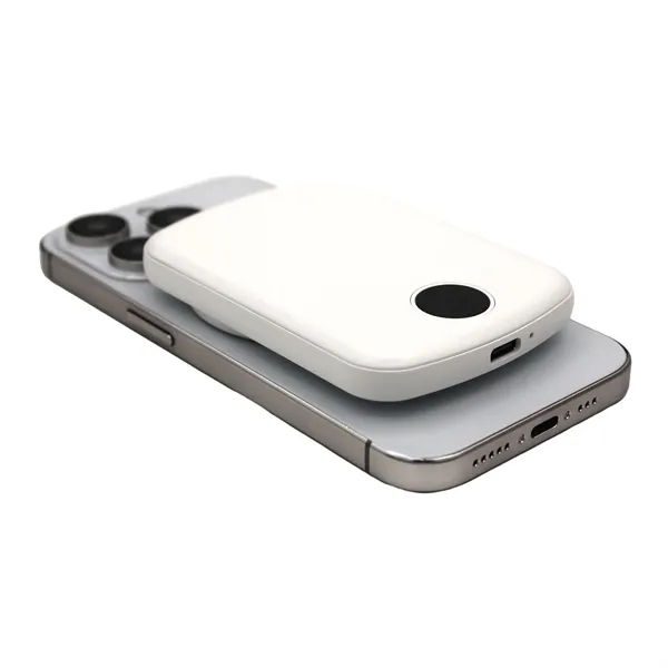 5,000mAh. 15 Watts. MagSafe-enabled. Combination wireless charger + power bank. Type-C... from ASI 62124 iClick, Inc.