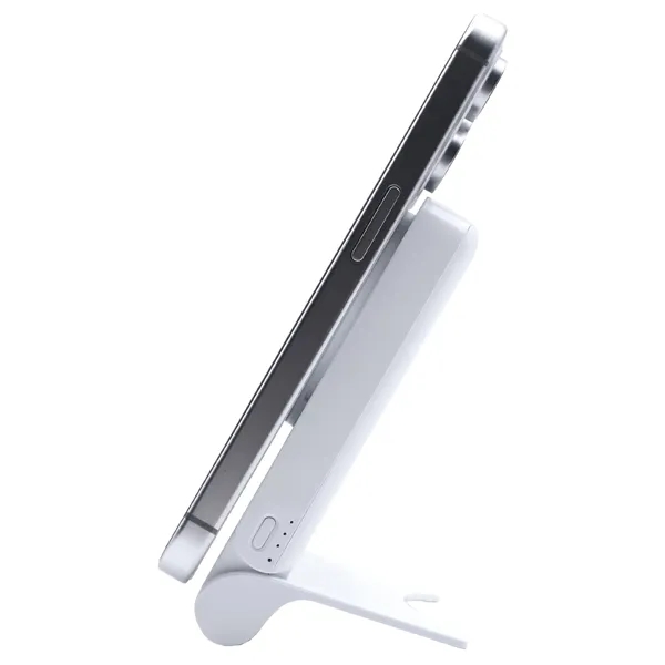 5,000mAh Battery. 5 Watts. MagSafe-enabled. Combination wireless charger + power bank.... from ASI 62124 iClick, Inc.