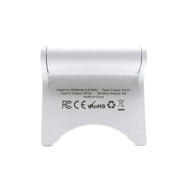 5,000mAh Battery. 5 Watts. MagSafe-enabled. Combination wireless charger + power bank.... from ASI 62124 iClick, Inc.