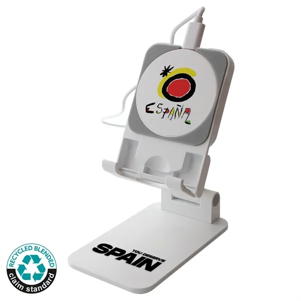 15 Watts. Made with 48% verified-recycled content. Adjustable, collapsible phone stand.... from ASI 62124 iClick, Inc.