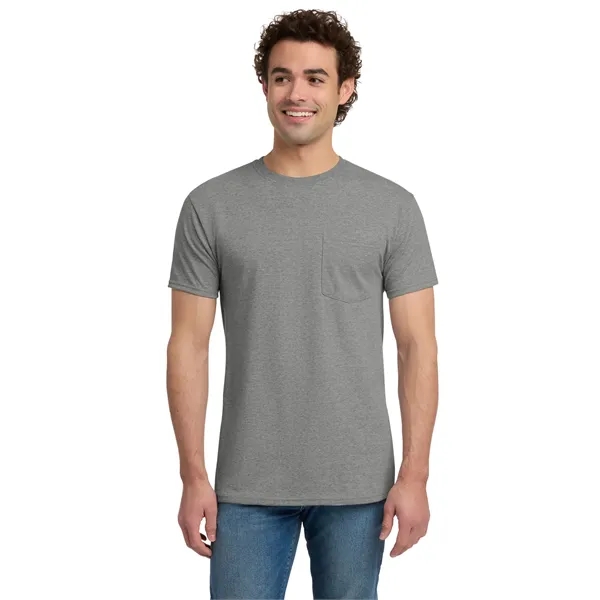 JERZEES - Dri-Power Active 50/50 Cotton/Poly Pocket T-Shirt.... from ASI 84863 SanMar