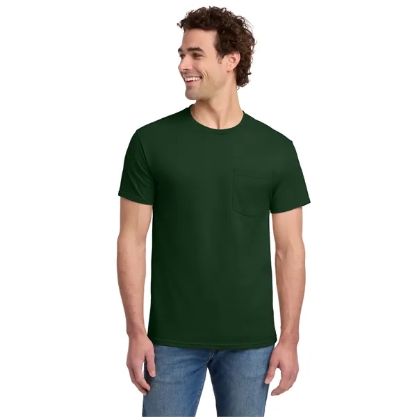 JERZEES - Dri-Power Active 50/50 Cotton/Poly Pocket T-Shirt.... from ASI 84863 SanMar