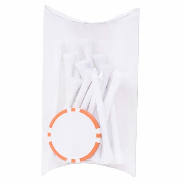 Pillow pack with 15 tees and a poker chip ball marker.... from ASI 38120 Ball Pro / Diversified Quality Kitchenware