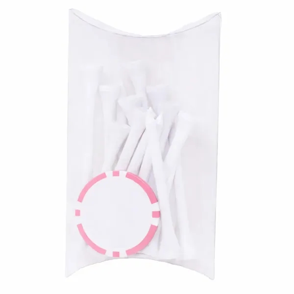 Pillow pack with 15 tees and a poker chip ball marker.... from ASI 38120 Ball Pro / Diversified Quality Kitchenware