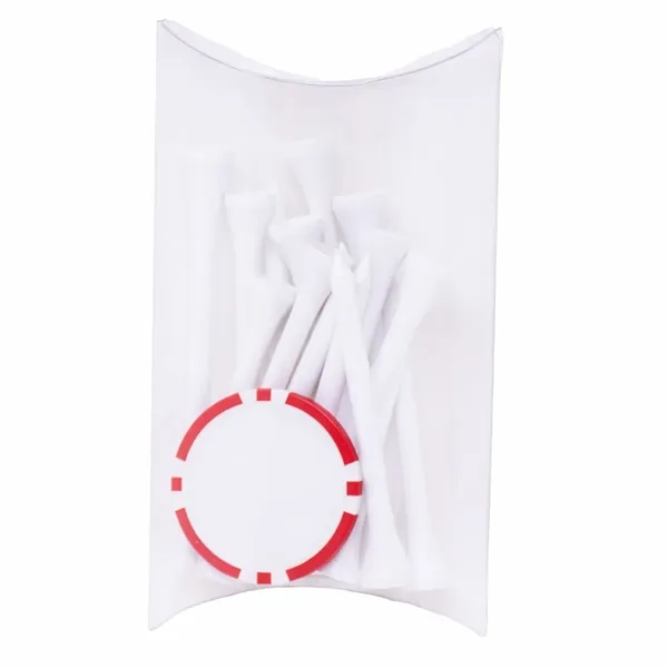 Pillow pack with 15 tees and a poker chip ball marker.... from ASI 38120 Ball Pro / Diversified Quality Kitchenware