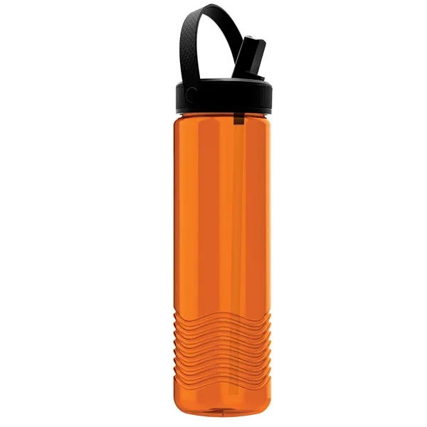 24 oz The Wave-Tritan Bottle with Flip Straw Swivel Handle Lid... from ASI 40480 Koozie Group