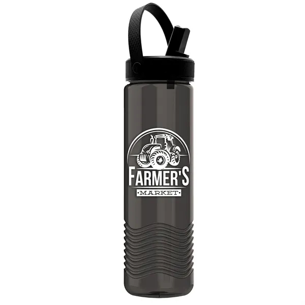24 oz The Wave-Tritan Bottle with Flip Straw Swivel Handle Lid... from ASI 40480 Koozie Group