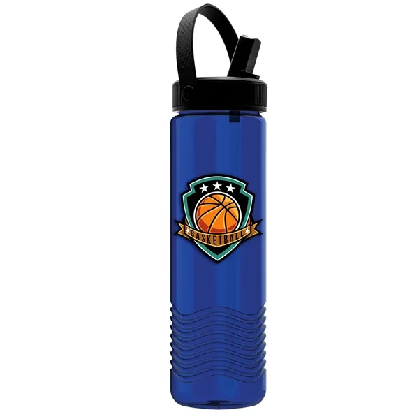 24 oz The Wave-Tritan Bottle with Flip Straw Swivel Handle Lid... from ASI 40480 Koozie Group