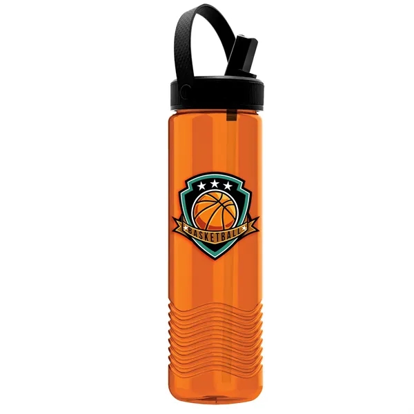 24 oz The Wave-Tritan Bottle with Flip Straw Swivel Handle Lid... from ASI 40480 Koozie Group
