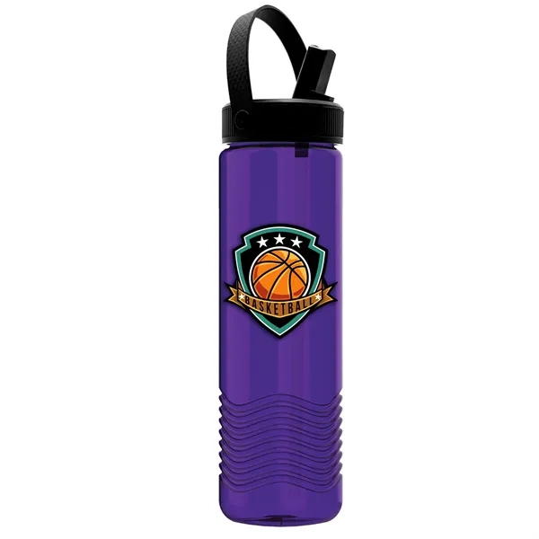 24 oz The Wave-Tritan Bottle with Flip Straw Swivel Handle Lid... from ASI 40480 Koozie Group