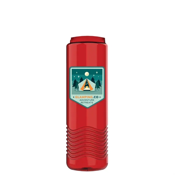 24 oz. Slim Cylinder Wave Designed Bottle with EZ Grip Lid.... from ASI 40480 Koozie Group
