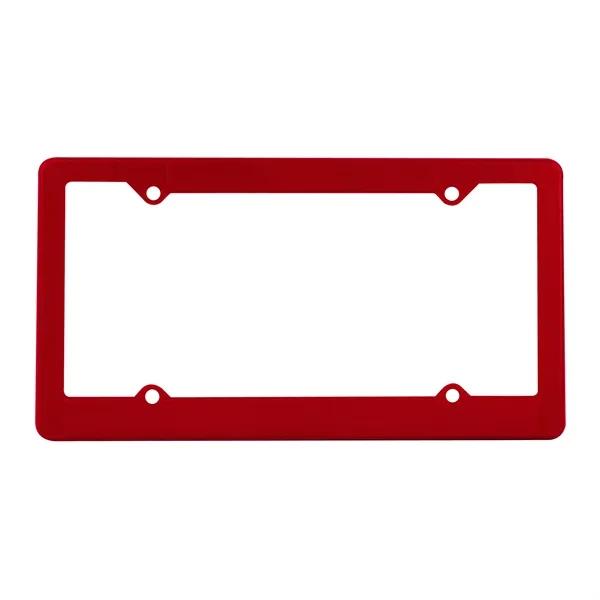 Economy four hole license plate frame with raised imprint panels.... from ASI 40480 Koozie Group