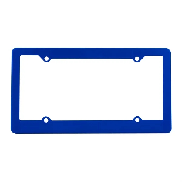 Economy four hole license plate frame with raised imprint panels.... from ASI 40480 Koozie Group
