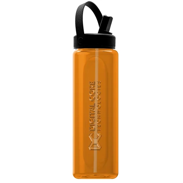 Garyline® Boss Embossed RPET Bottle with Flip-Straw, Swiv...... from ASI 40480 Koozie Group
