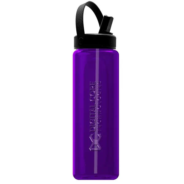 Garyline® Boss Embossed RPET Bottle with Flip-Straw, Swiv...... from ASI 40480 Koozie Group