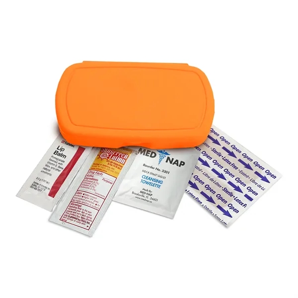 Summer first aid kit. Oval shape, pocket size, elegant details.... from ASI 40480 Koozie Group