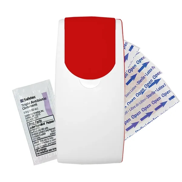 First aid kit, slim and convenient with a flip top lid,... from ASI 40480 Koozie Group