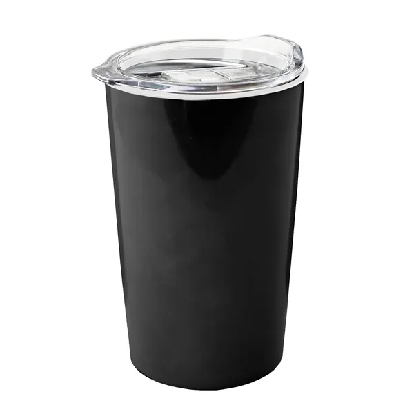 New 14 oz. Metalike Sentinel Tumbler with Clear Slide-Lid. Double-Wall Insulated... from ASI 40480 Koozie Group