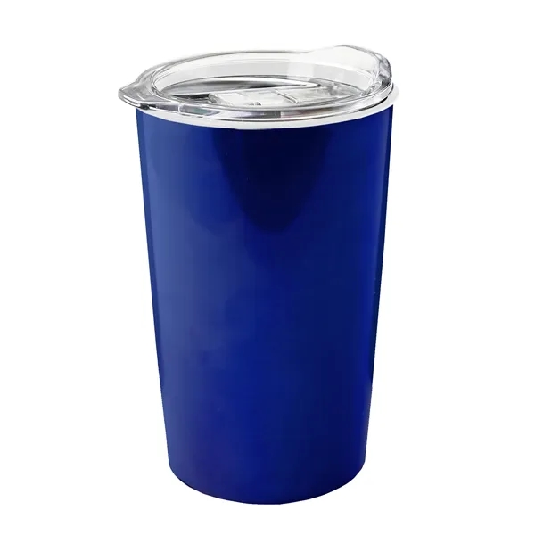 New 14 oz. Metalike Sentinel Tumbler with Clear Slide-Lid. Double-Wall Insulated... from ASI 40480 Koozie Group
