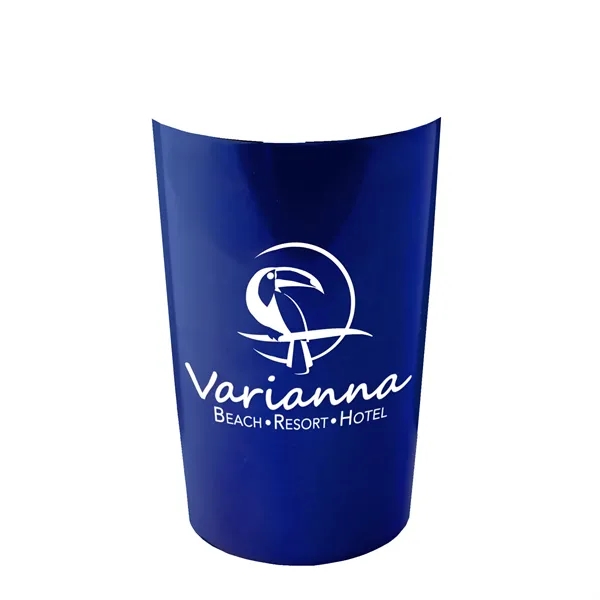 New 14 oz. Metalike Sentinel Tumbler with Clear Slide-Lid. Double-Wall Insulated... from ASI 40480 Koozie Group