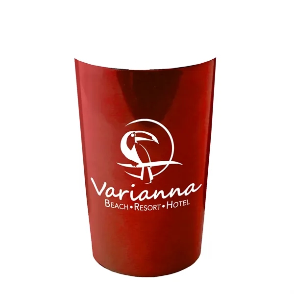 New 14 oz. Metalike Sentinel Tumbler with Clear Slide-Lid. Double-Wall Insulated... from ASI 40480 Koozie Group