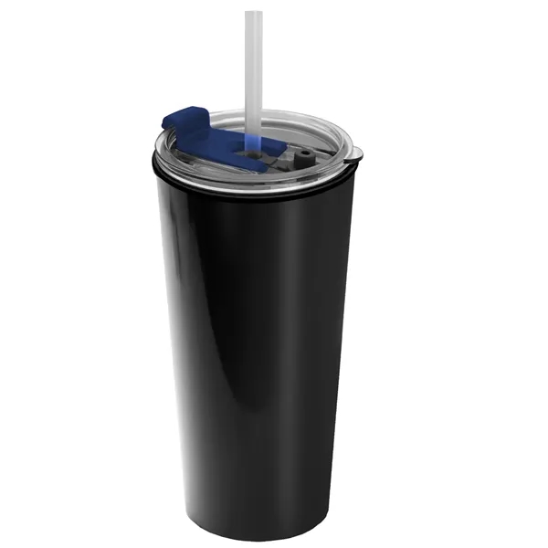 18 oz. Double-Wall Insulated Travel/ Coffee Cup with 2-in-1 Flip and... from ASI 40480 Koozie Group