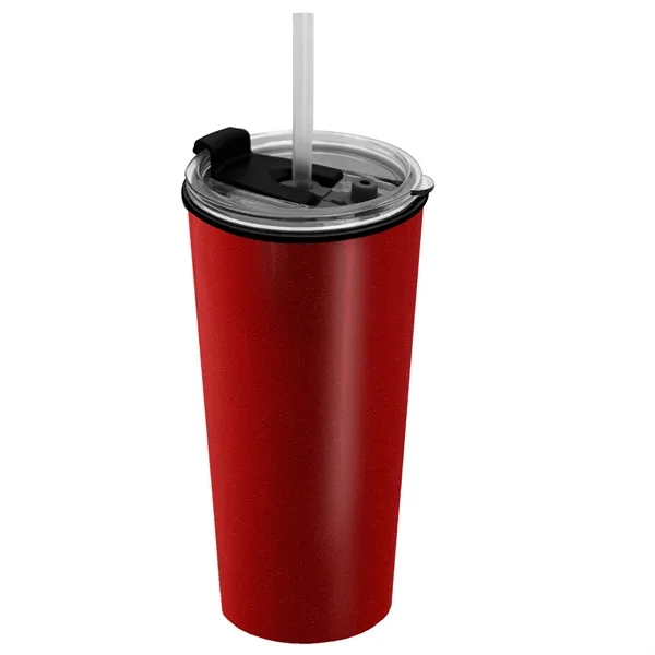 18 oz. Double-Wall Insulated Travel/ Coffee Cup with 2-in-1 Flip and... from ASI 40480 Koozie Group