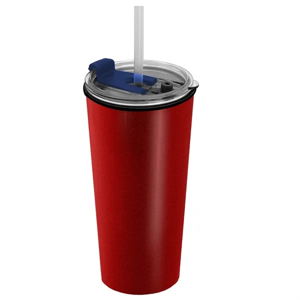 18 oz. Double-Wall Insulated Travel/ Coffee Cup with 2-in-1 Flip and... from ASI 40480 Koozie Group