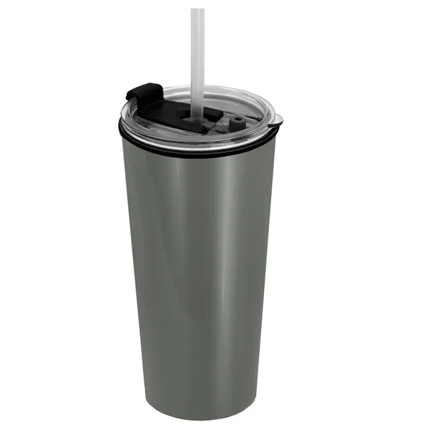 18 oz. Double-Wall Insulated Travel/ Coffee Cup with 2-in-1 Flip and... from ASI 40480 Koozie Group
