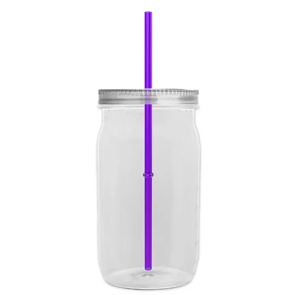 27 oz. Mason Jar - Screw-On Lid with Gasket Seal. Measurements... from ASI 40480 Koozie Group