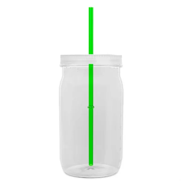 27 oz. Mason Jar - Screw-On Lid with Gasket Seal. Measurements... from ASI 40480 Koozie Group