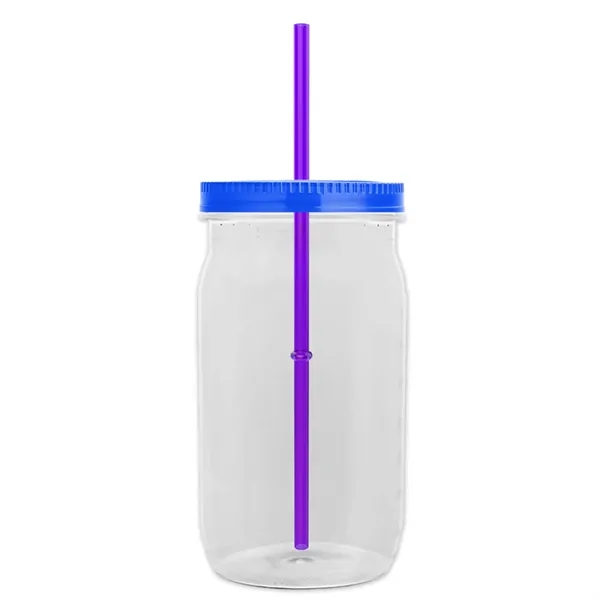 27 oz. Mason Jar - Screw-On Lid with Gasket Seal. Measurements... from ASI 40480 Koozie Group