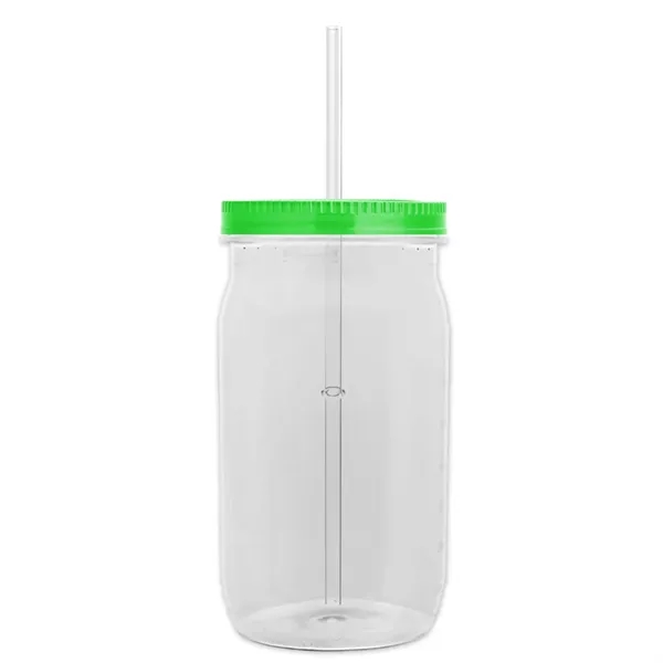 27 oz. Mason Jar - Screw-On Lid with Gasket Seal. Measurements... from ASI 40480 Koozie Group