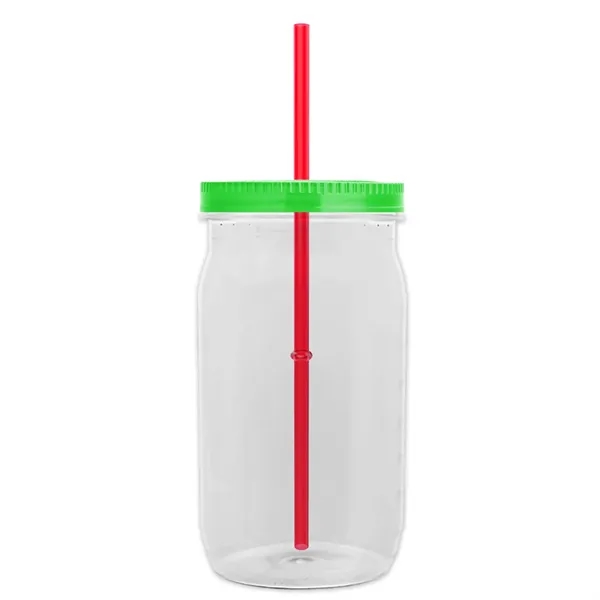 27 oz. Mason Jar - Screw-On Lid with Gasket Seal. Measurements... from ASI 40480 Koozie Group