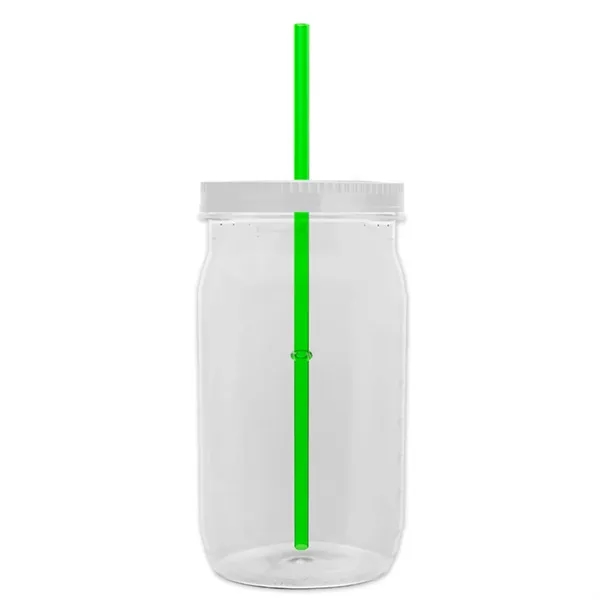 27 oz. Mason Jar - Screw-On Lid with Gasket Seal. Measurements... from ASI 40480 Koozie Group